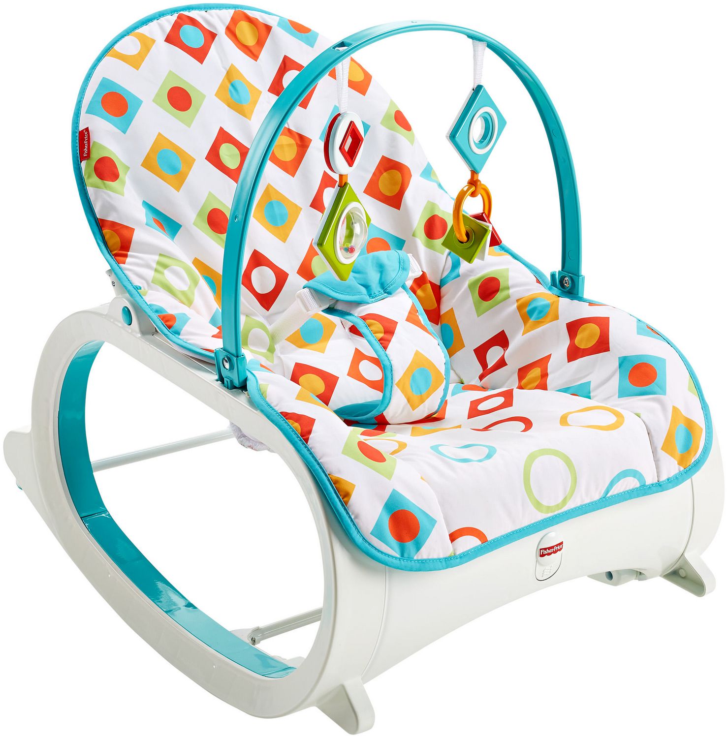 เปลสั่นอัตโนมัติและเปลโยกมือ Fisher Price Infant-To-Toddler Rocker, Geo Diamonds
