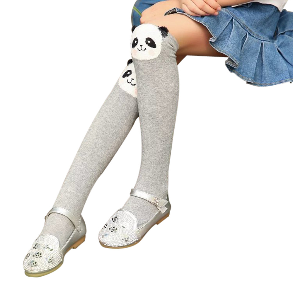 F- ถุงเท้ายาว ถุงน่องเด็ก ลายหน้าสัตว์