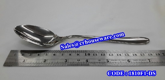 ช้อนหวานสแตนเลส ลายF1