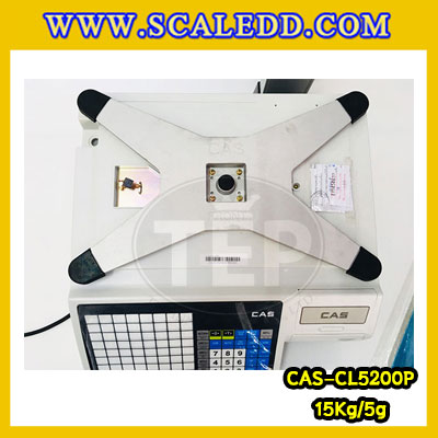 เครื่องชั่งคำนวณราคา 15kg เครื่องชั่งคำนวณราคาดิจิตอลและพิมพ์สติ๊กเกอร์บาร์โค้ด เครื่องชั่งดิจิตอล15kg เครื่องชั่งคำนวณราคา เครื่องชั่ง15kg ความละเอียด5g ตาชั่ง15กิโล ยี่ห้อ CAS รุ่น CL5200 P เครื่องชั่งทำบาร์โค้ด 15 กิโลกรัม
