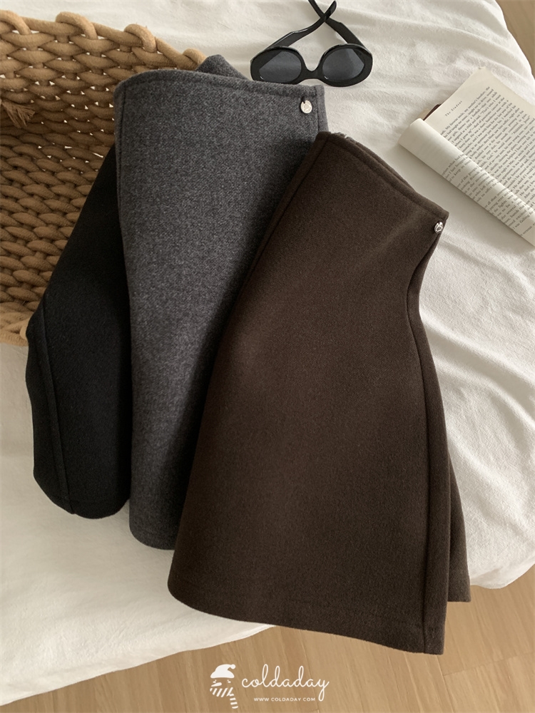 กระโปรงผ้าวูลญี่ปุ่น Japan Wool Skirt มี 3 สี S-L