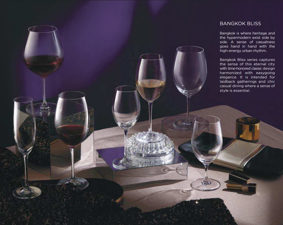 ( 6 ใบ ) แก้วไวน์ลูคาริส 750 มล. 1LS01BG26E 750 ML. Lucaris BANGKOK BLISS BURGUNDY