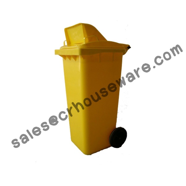 ถังขยะ 120 ลิตรมีล้อ มีช่องทิ้ง 001-M 120D Garbage pail wheel 120 Liter. 001-M 120D,ถังขยะโรงพยาบาลเครดิตส่วนราชการ