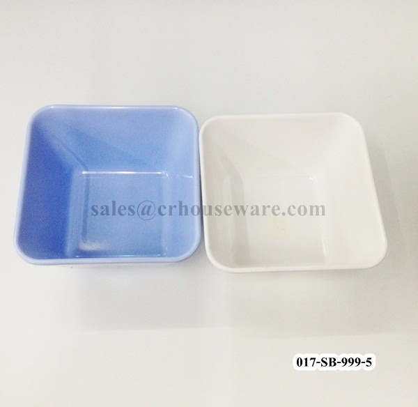 ชามข้าว/ถ้วยซุป ทรงสี่เหลี่ยม 5" 017-SB-999-5