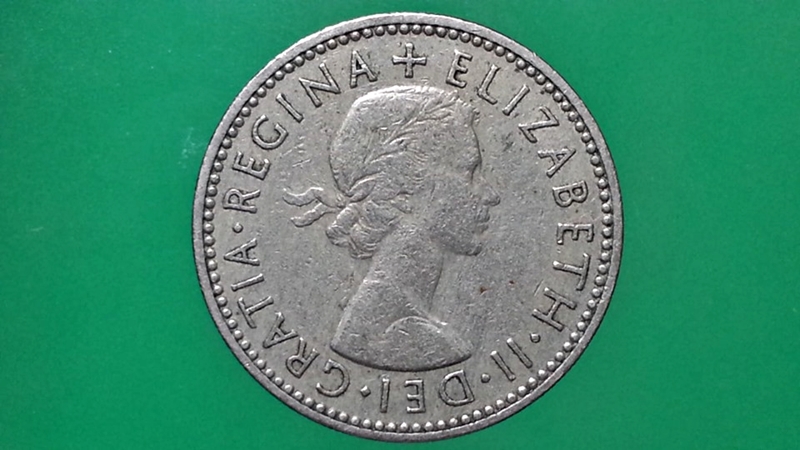 เหรียญ เงินตรา ประเทศ สหราชอาณาจักรบริเตนใหญ่และไอร์แลนด์เหนือ Shilling (Arms of Scotland - w/o BRITT OMN) 1956
