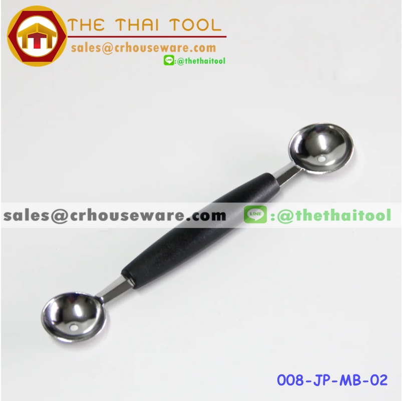 ที่ตักเนื้อแตงโม แบบสองหัว Double melon baller Code: 008-JP-MB-02