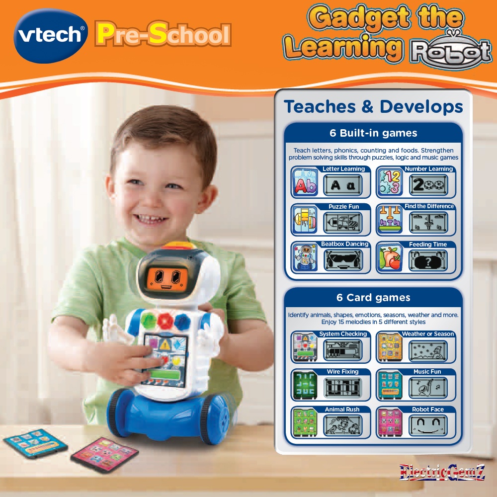 หุ่นยนต์ Vtech Gadget The Learning Robot