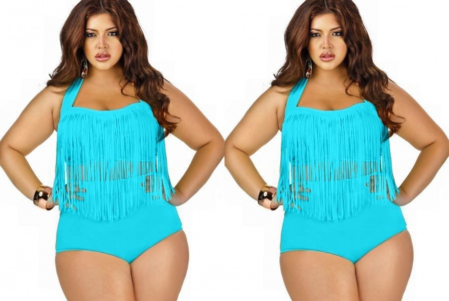 ชุดว่ายน้ำคนอ้วน ทูพีช สีฟ้า รอบอก 44-48 เอว 36-40 สะโพก 40-48 นิ้ว เซ็กซี่มากค่ะ