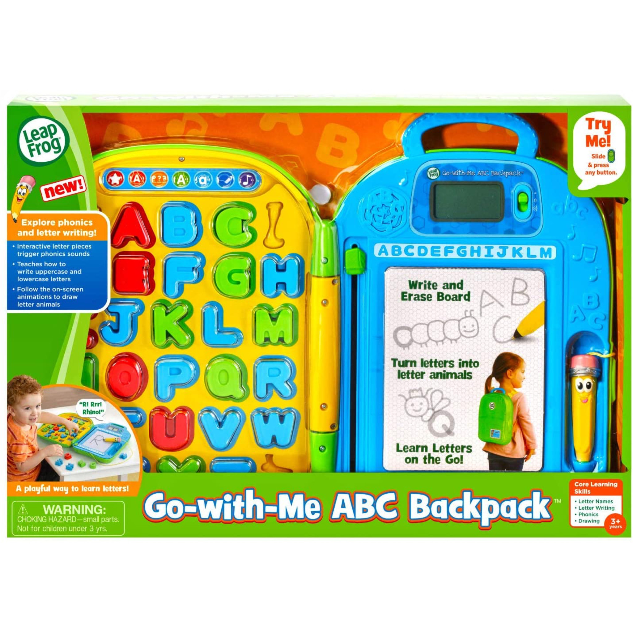 กระเป๋าเป้สอนหนังสือมหัศจรรย์ LeapFrog, Mr. Pencil's ABC Backpack