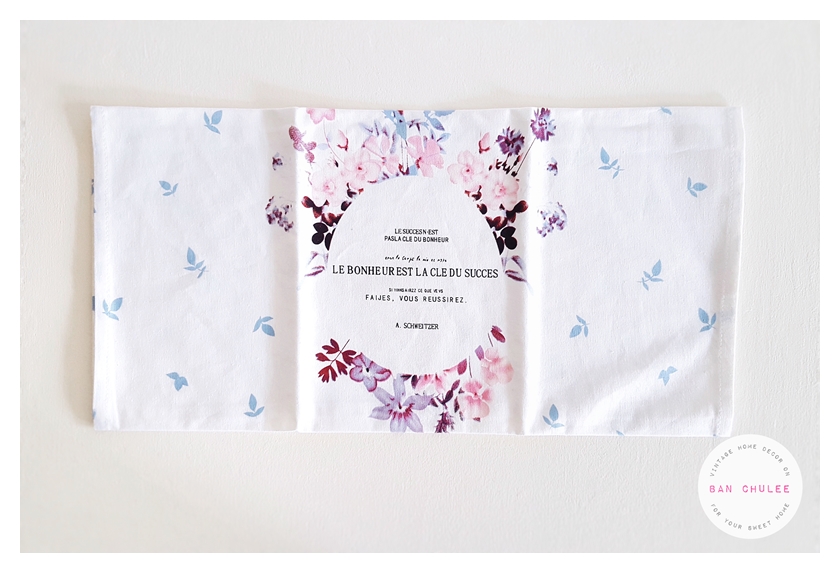 Shabby Chic Floral Placemat ผ้ารองจาน ลายดอกไม้