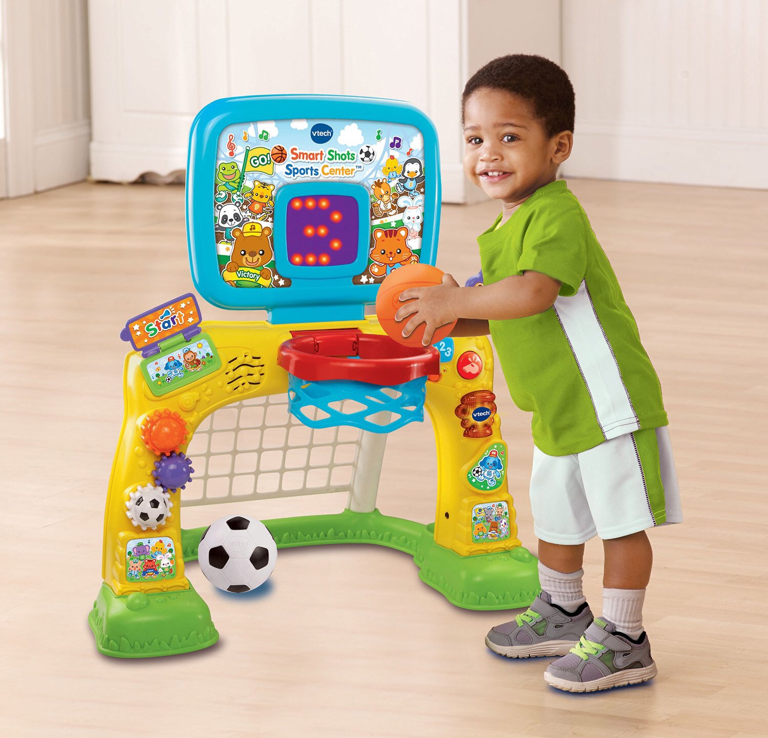 แป้นบาสและประตูบอล VTech Smart Shots Sports Center