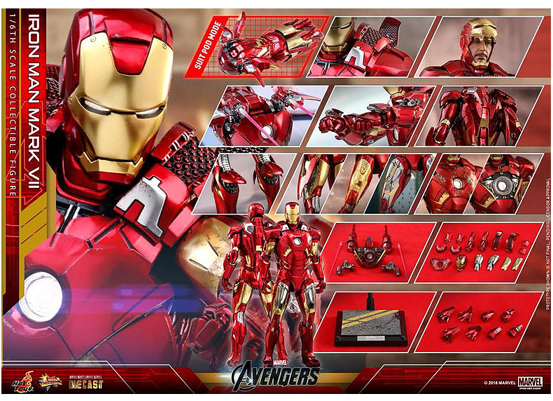 HOTTOYS - The Avengers – Iron Man Mark VII (Diecast)