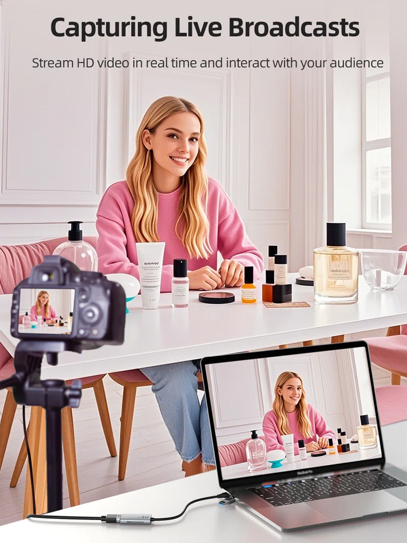 USB 3.0 A+C HDMI Video Capture Card 1080P Live Streaming by Cabletime