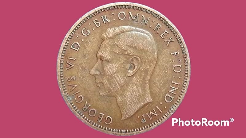เหรียญ เงินตรา ประเทศ สหราชอาณาจักรบริเตนใหญ่และไอร์แลนด์เหนือ Penny (George VI) 1946