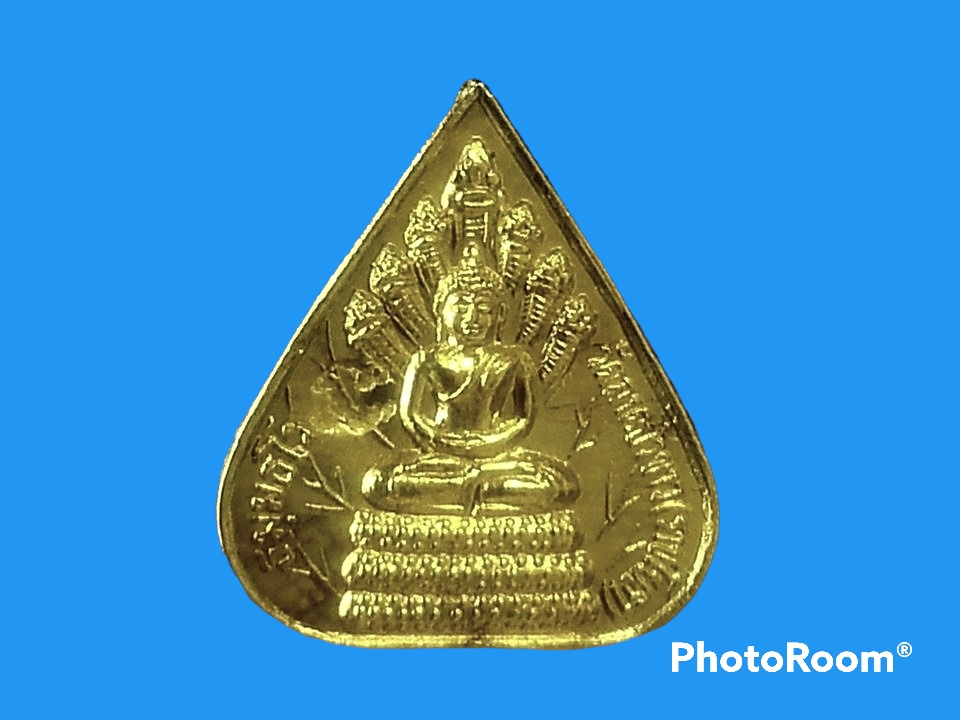 เหรียญนาคปรกใบโพธิ์ หลวงปู่หลุย วัดลาดบัวขาว (ราชโยธา) กรุงเทพมหานคร