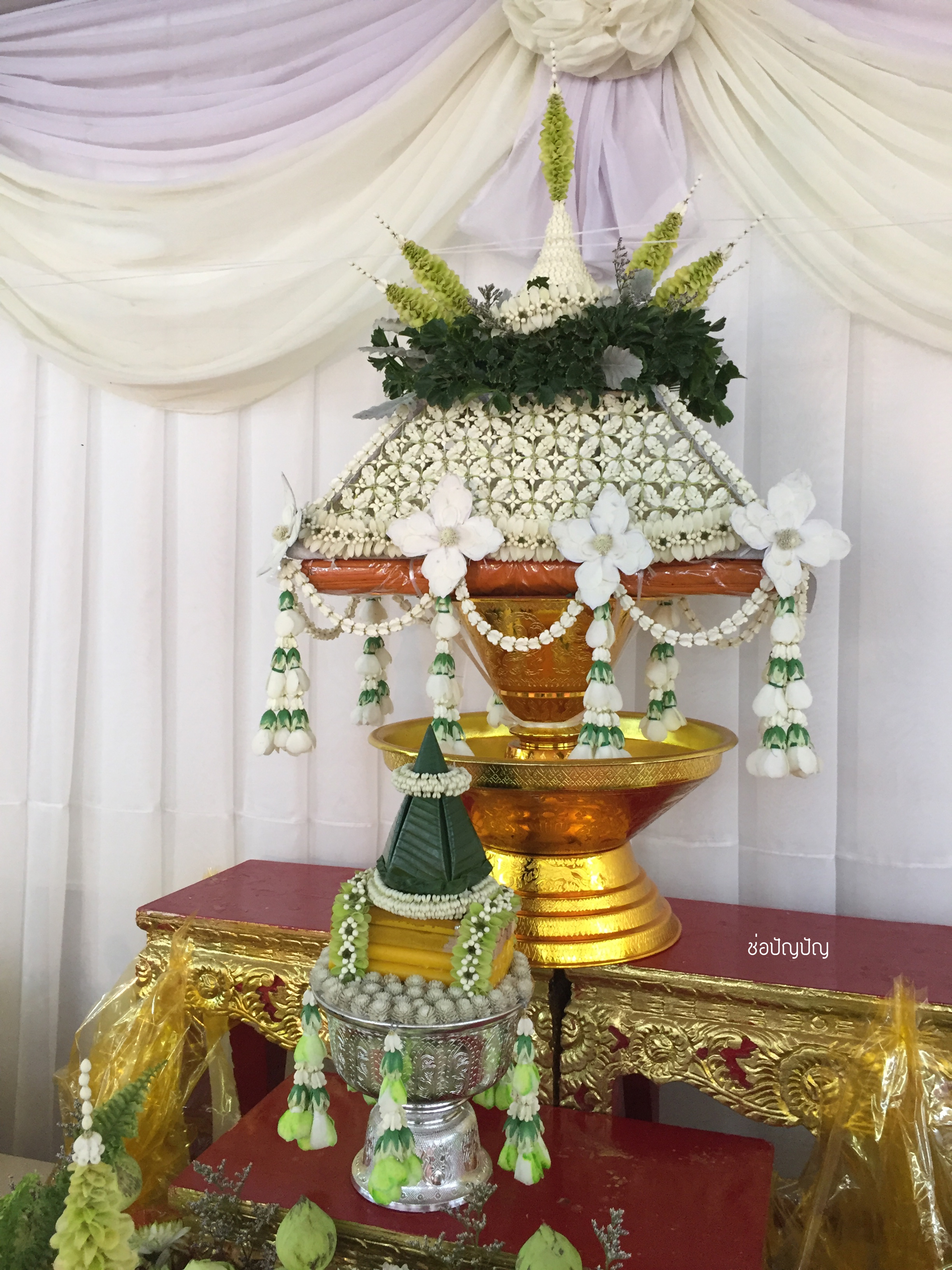 ชุดเครื่องบวชดอกไม้สด