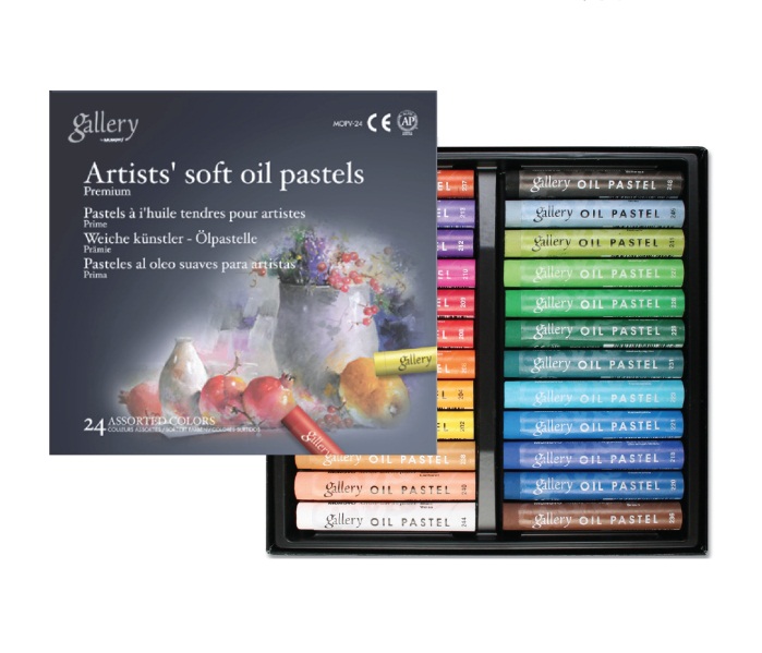 สีชอล์คน้ำมัน Mungyo Artists' Soft Oil Pastel 24สี