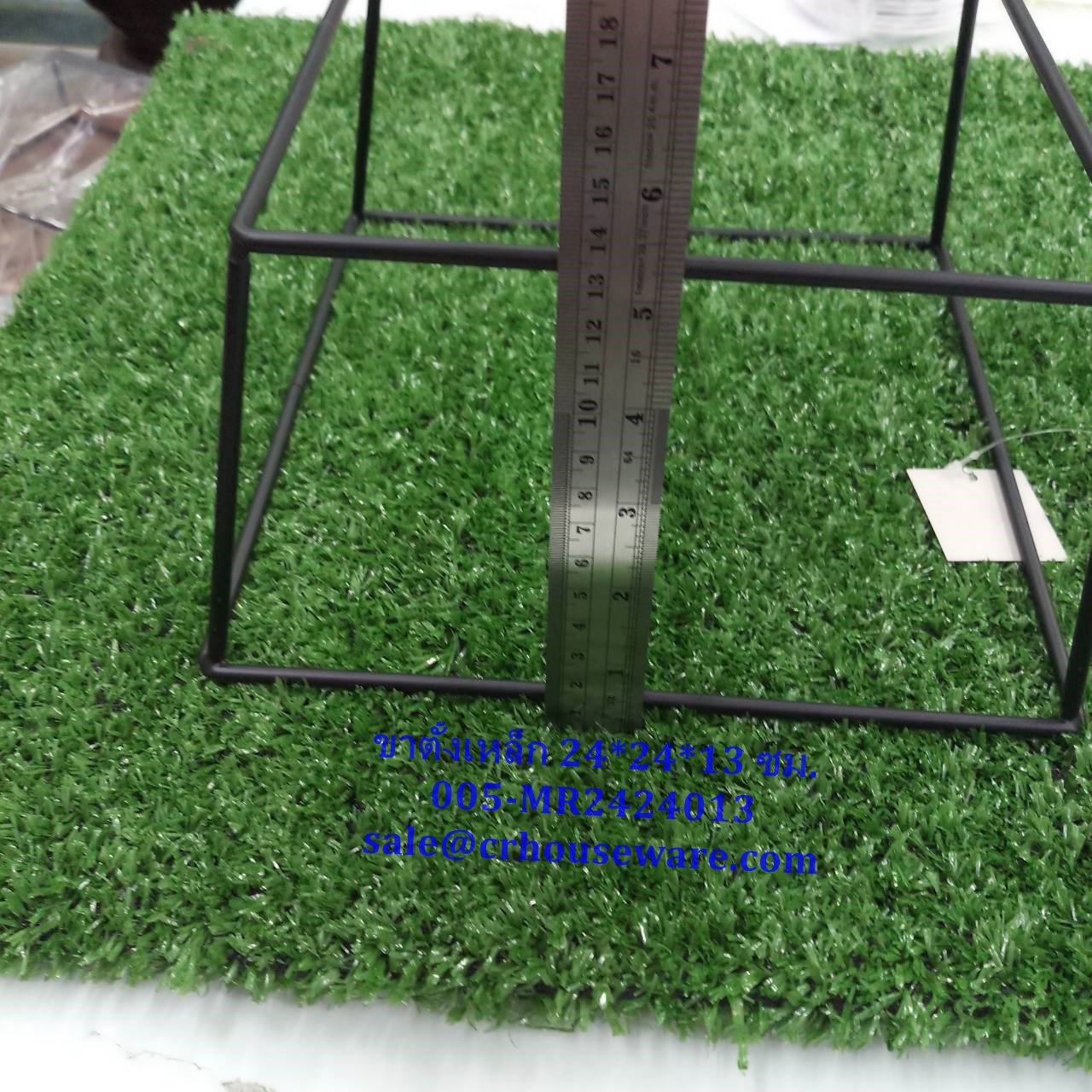 ชั้นโชว์อาหารขาเหล็กเหลี่ยมสูง 13 cm 24*24*13 ซม. รหัสสินค้า 005-MR242413 (ขายเป็น1 อันเท่านั้น)