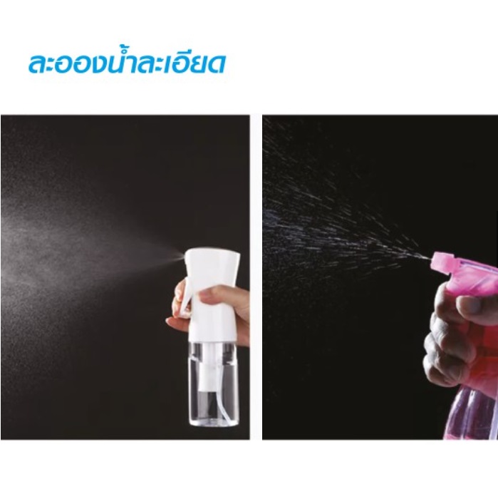ขวดสเปรย์ฉีดน้ำแบบละอองละเอียด Seikai 200ml ขวดใส