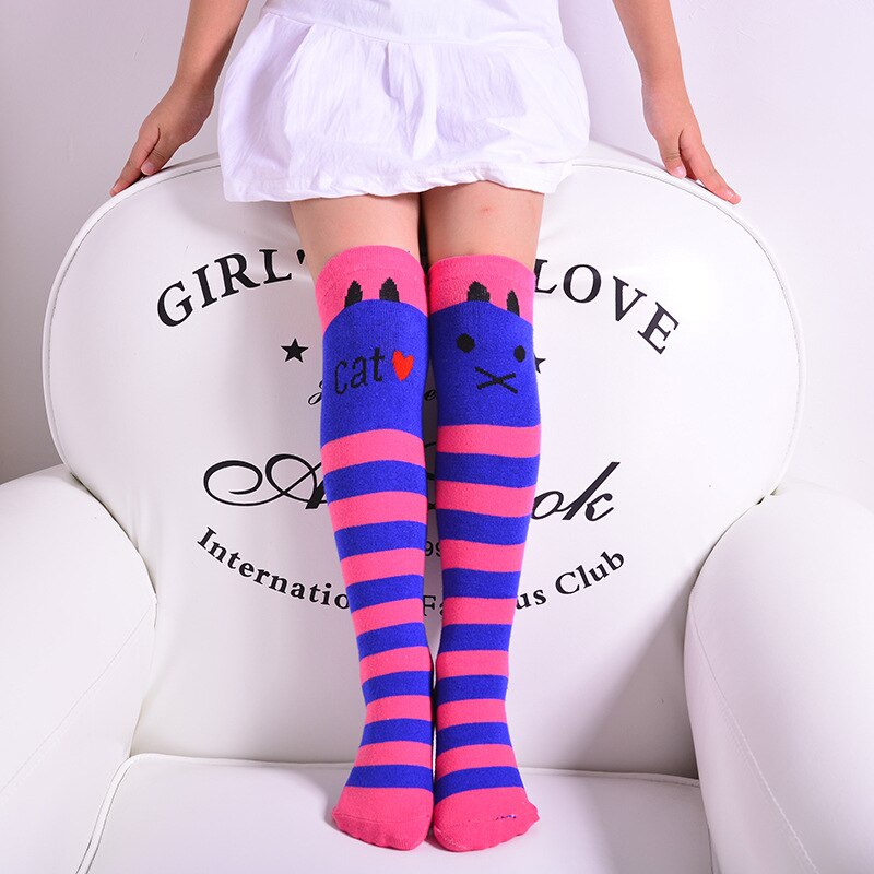 ถุงเท้ายาว เด็ก ลายแมว