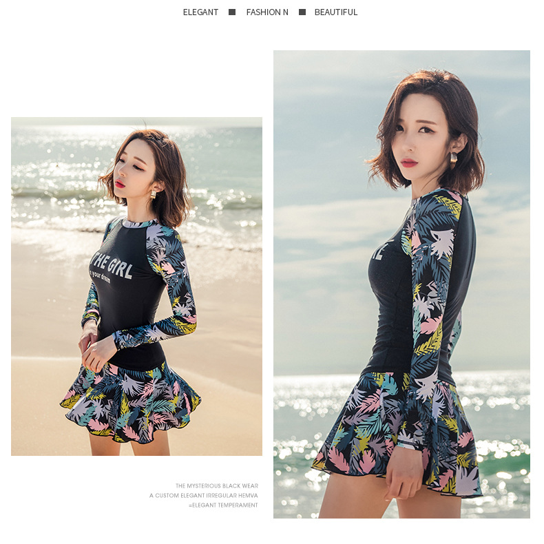 ชุดว่ายน้ำคนอ้วนทูพีชแขนยาวกัน uv 3xl อก 36-40 เอว 30-36สะโพก36-40 กางเกงกระโปรงยาว 13 รอบวงแขน 17 นิ้วค่ะ ผ้าเนื้อดี สวยเว่อร์ค่ะ