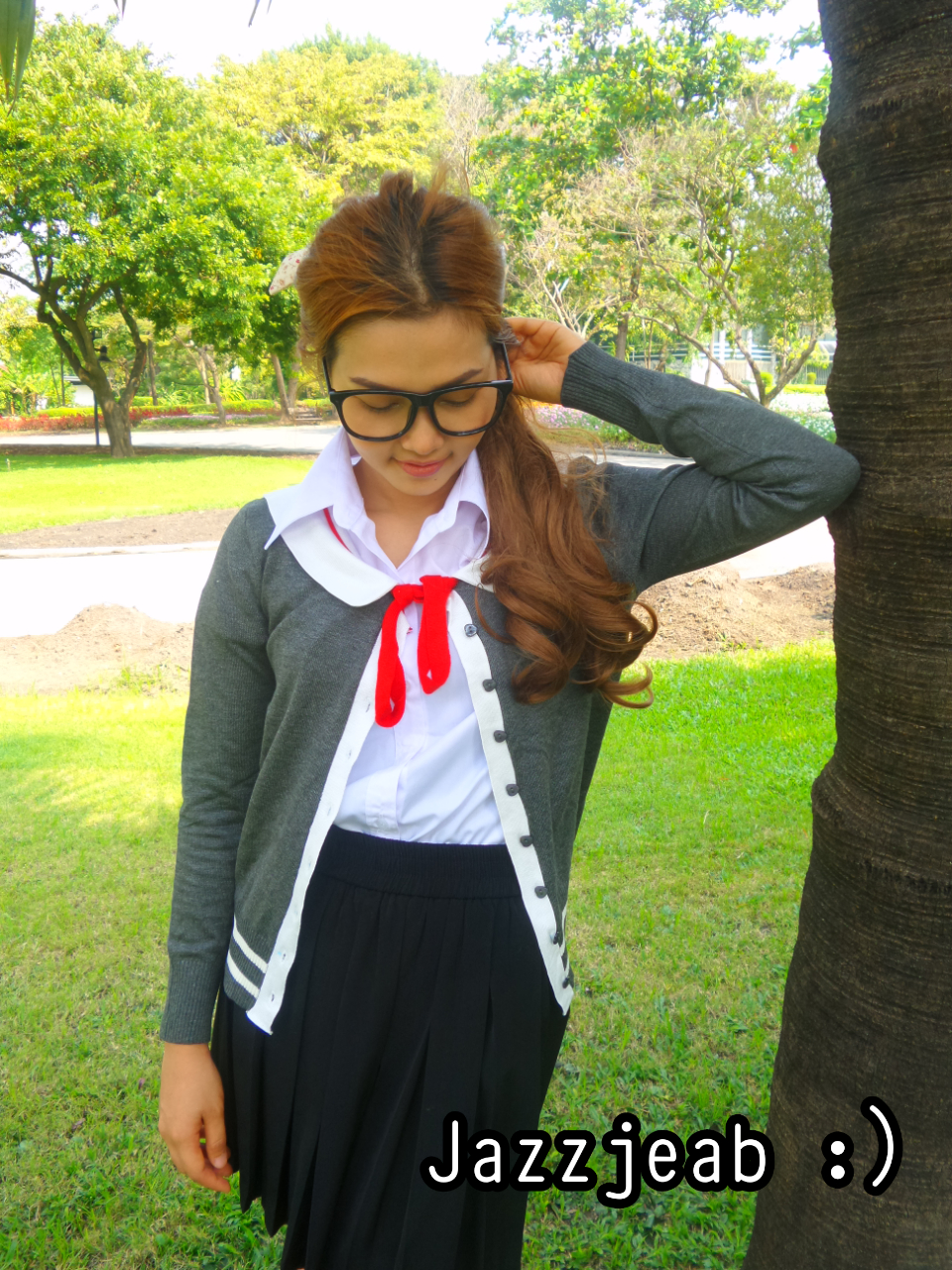 เสื้อคลุมคอโบว์ สีเทา