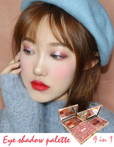 Novo eye shadow 9 in 1 แต่งตาให้สวยวิ้งค์ มี 4แบบ รหัส E006