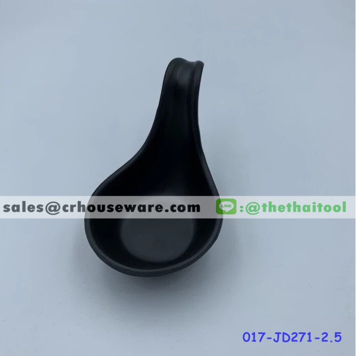 ถ้วยน้ำจิ้มค็อกเทลมีหูจับ ใส่ซอส น้ำจิ้ม สีดำด้าน ขนาด 2.8 นิ้ว 017-JD271-2.5