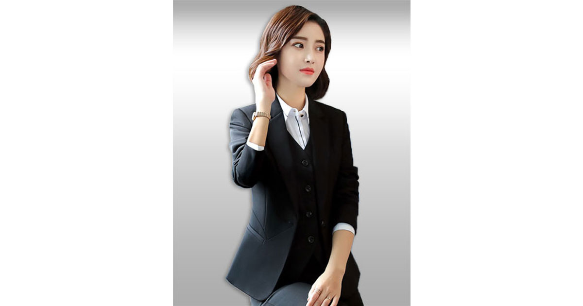 เสื้อสูทผู้หญิงสีดำแบบสวยหรู มี 7 ไซส รหัส2259