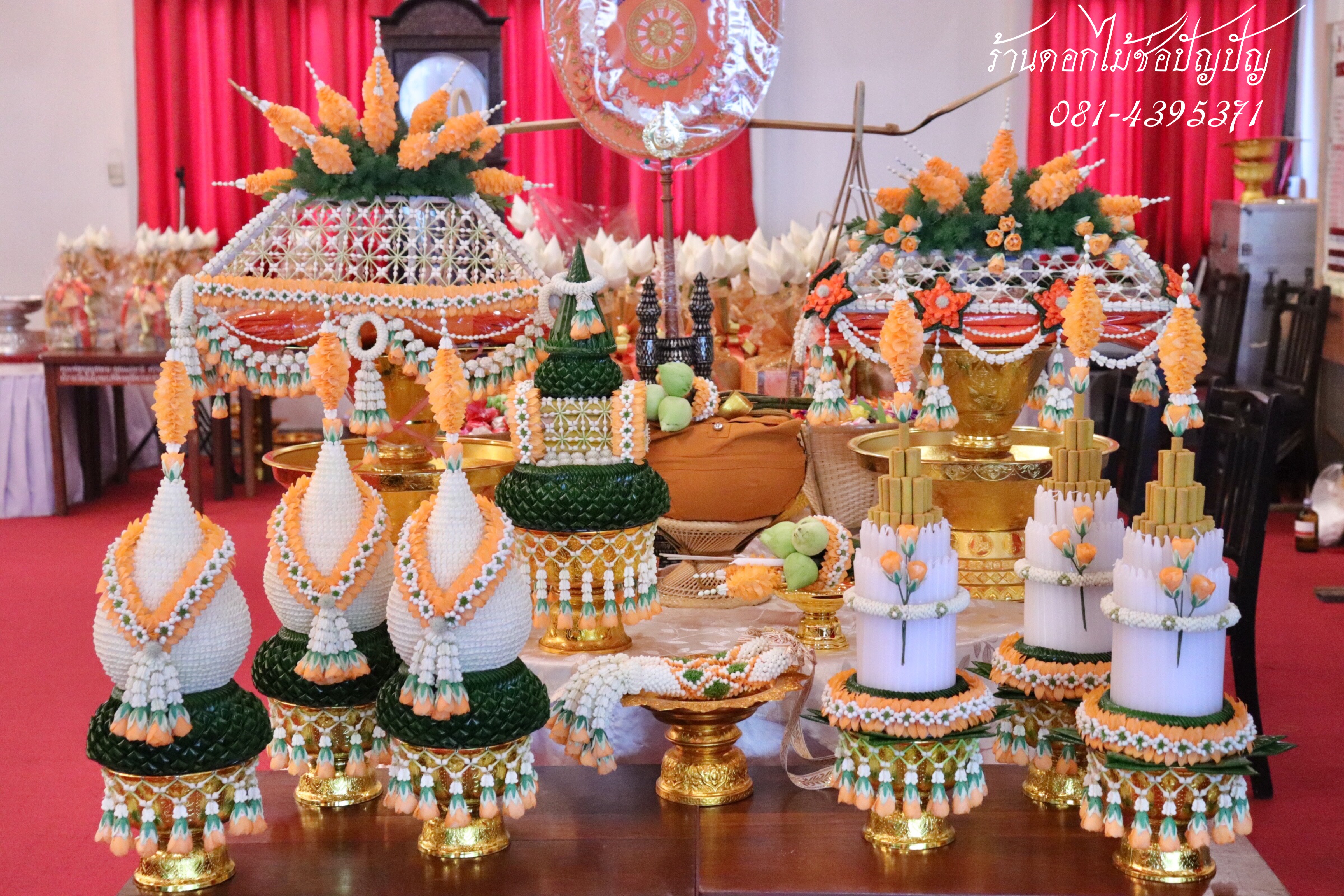 เครื่องบวชดอกไม้สด ชุดD7