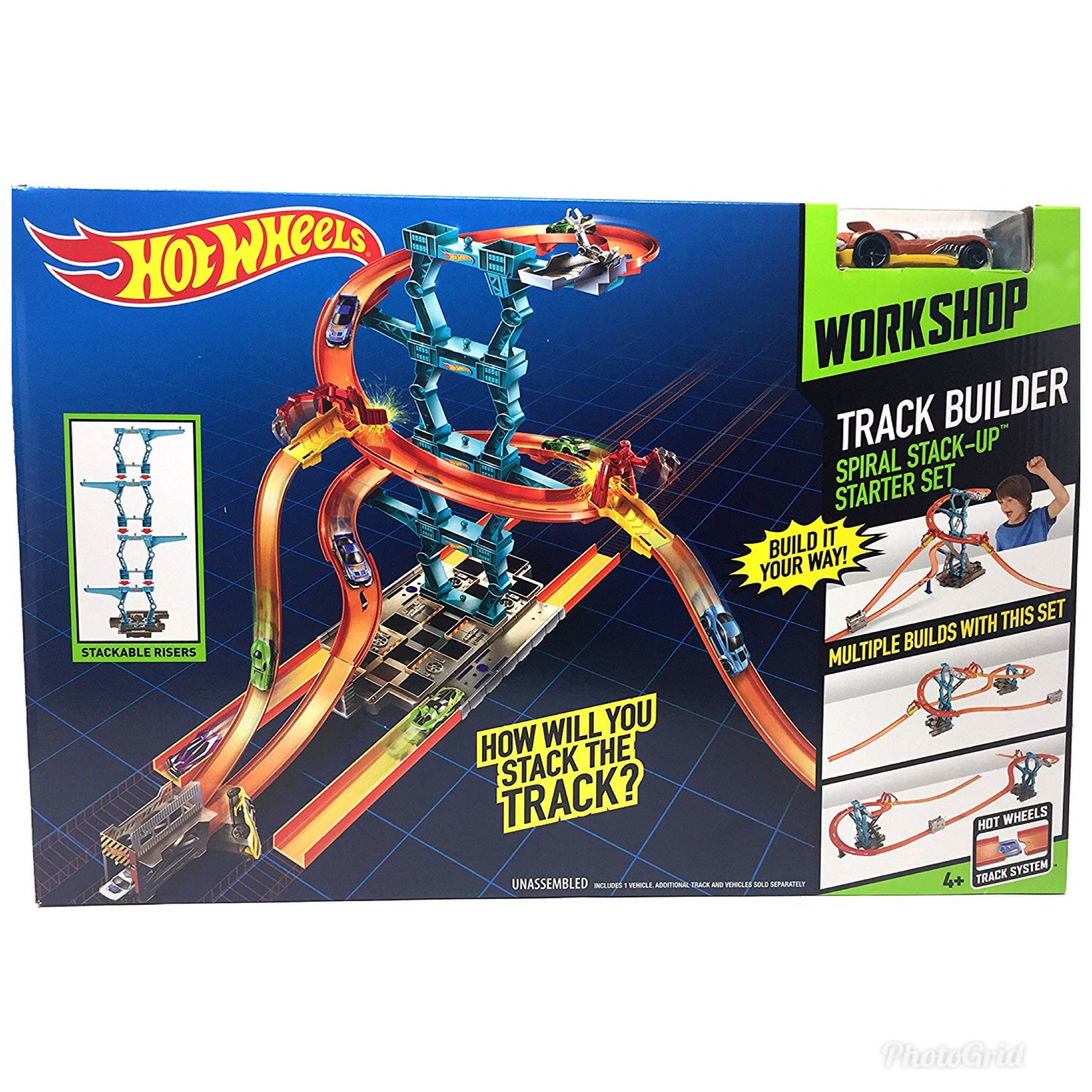 Hot Wheels Track Builder Spiral Stack Up
