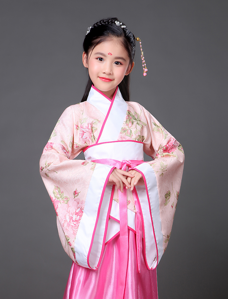 ชุดจีน กี่เพ้า ชุดจีนโบราณ สีชมพู แดง