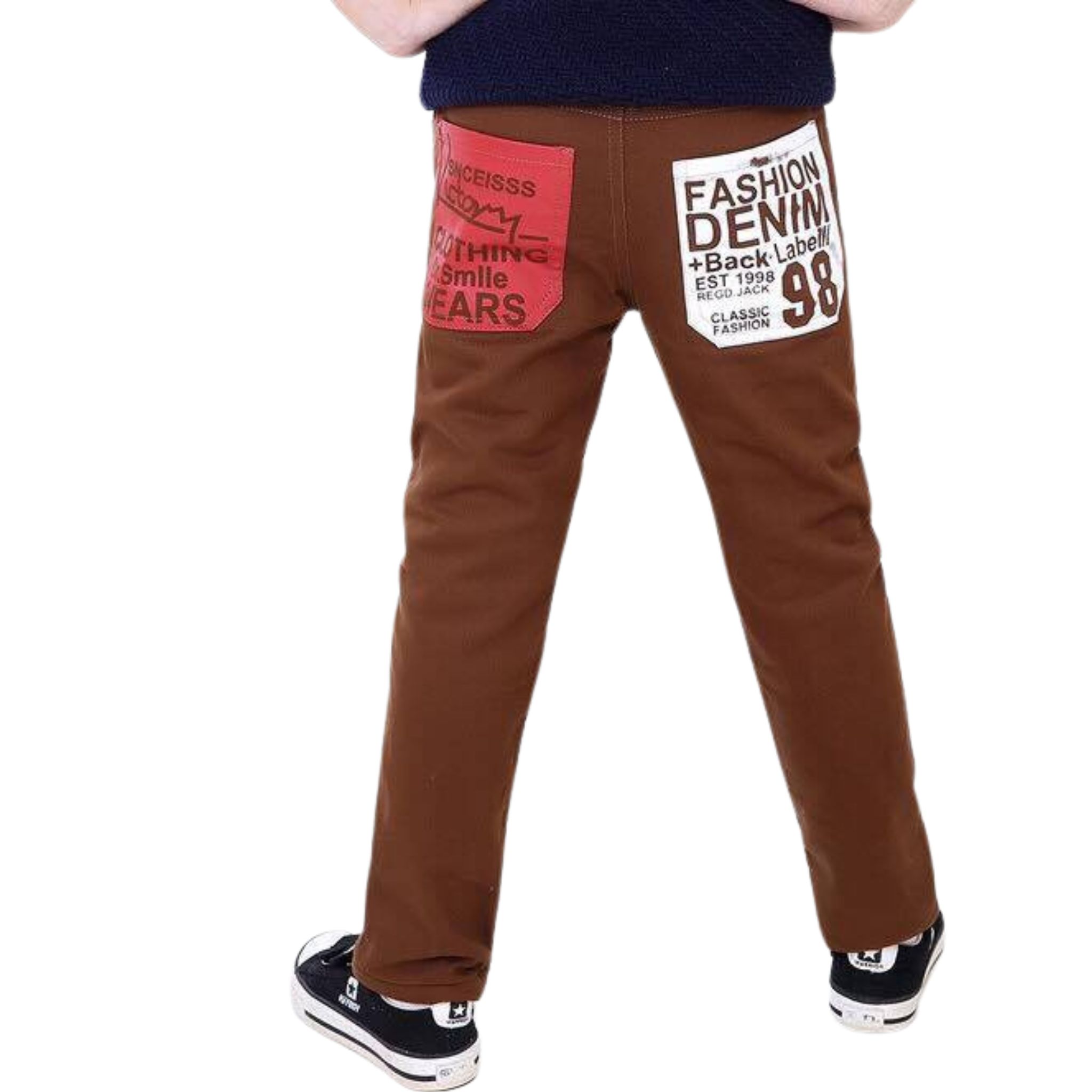 สินค้าพร้อมส่ง กางเกงยีนส์เด็กชาย แต่งลาย