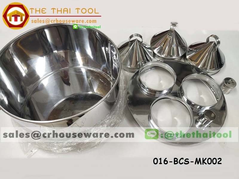 หม้อทำข้าวเกรียบปากหม้อ 3 ช่องใช้กับเตาแม่เหล็กไฟฟ้าได้ 30 ซม.