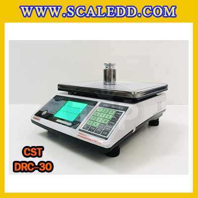 เครื่องชั่งนับจำนวน30กิโลกรัม เครื่องชั่งดิจิตอล30kg เครื่องชั่งน้ำหนัก30kg ตาชั่งนับชิ้นงาน30kg พิกัดน้ำหนัก 30kg ความละเอียด 1g ยี่ห้อ CST รุ่น DRC (เครื่องชั่งผ่านตรวจรับรองจากสำนักชั่งตวงวัด)