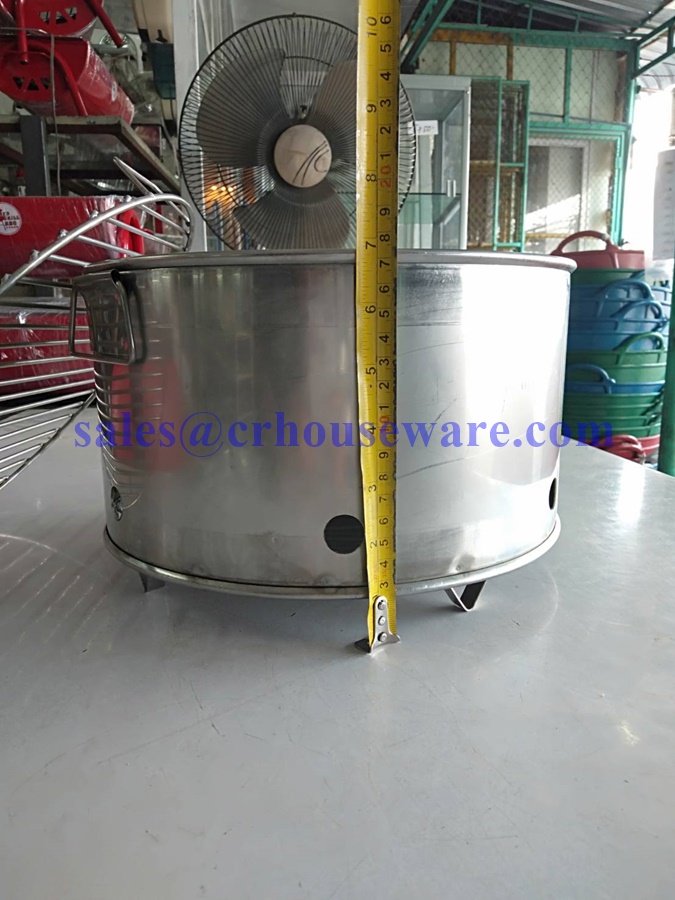 เตาสแตนเลส พร้อมแผ่นย่างหมูกระทะ 30 ซม. 006-RD-14SET1