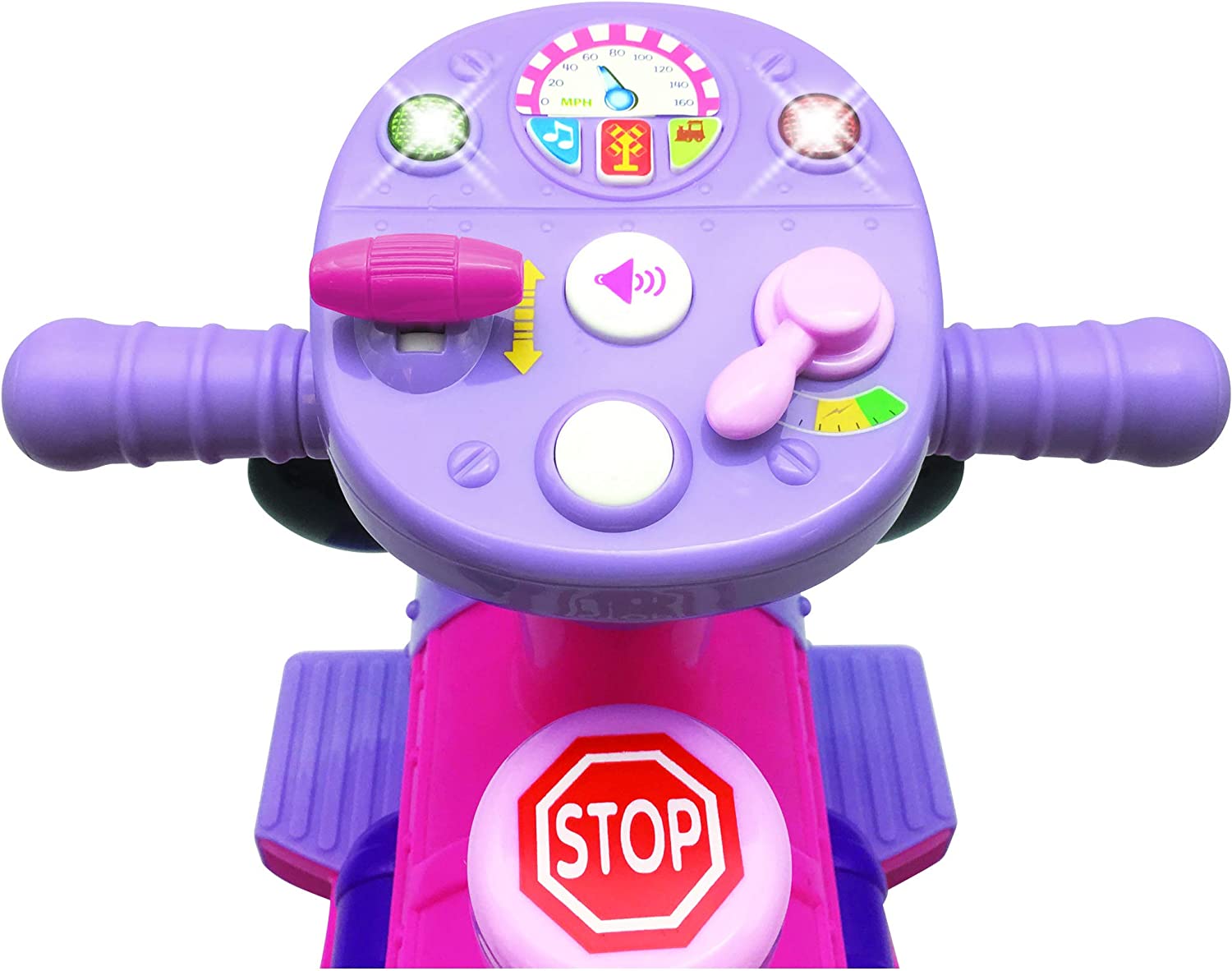 รถไฟแบตเตอรี่พร้อมราง Disney Minnie Mouse 6-Volt Powered Train with Tracks and Caboose