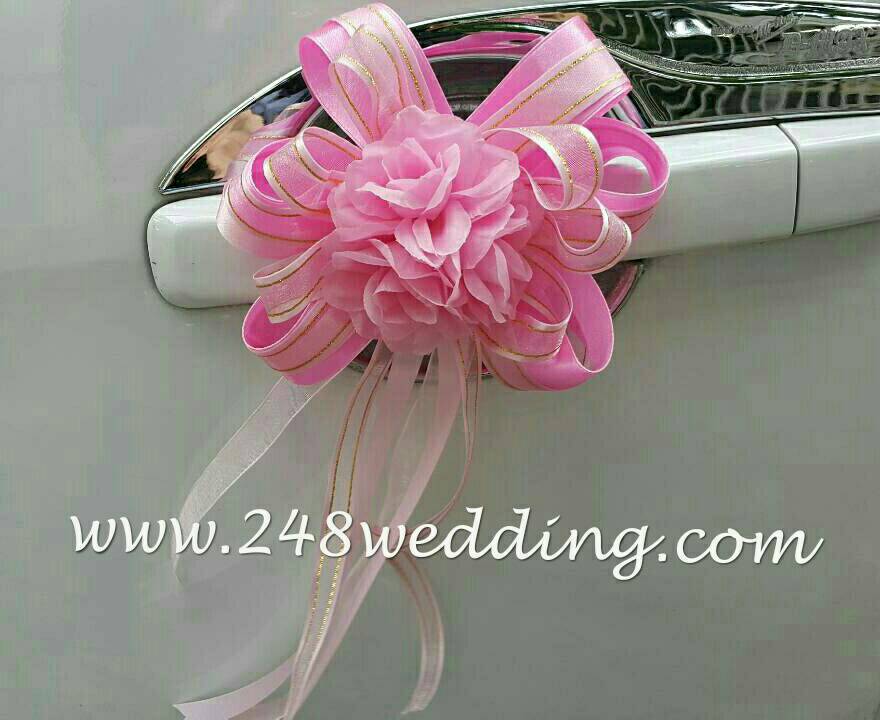 โบว์ผูกที่จับประตู โบว์ผูกกระจกรถ