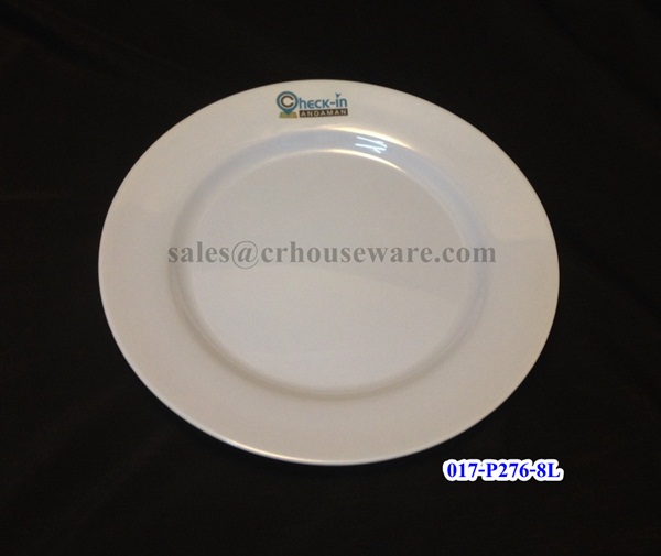 จานเมลามีนทรงกลมทำโลโก้ 8 " 017-P276-8L, จานทรงกลม, จานเมลามีน ,จานทำโลโก้, จานข้าวเมลามีนทรงกลม