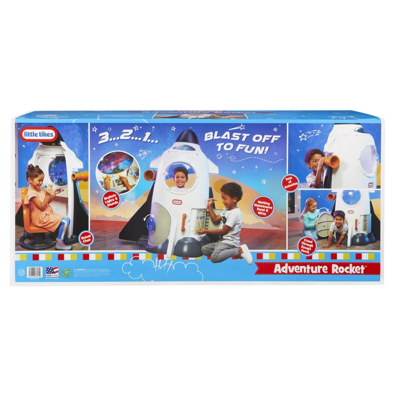 กระสวยอวกาศจำลอง Little Tikes Adventure Rocket - Realistic Space Astronaut Role Play Set for Boys and Girls