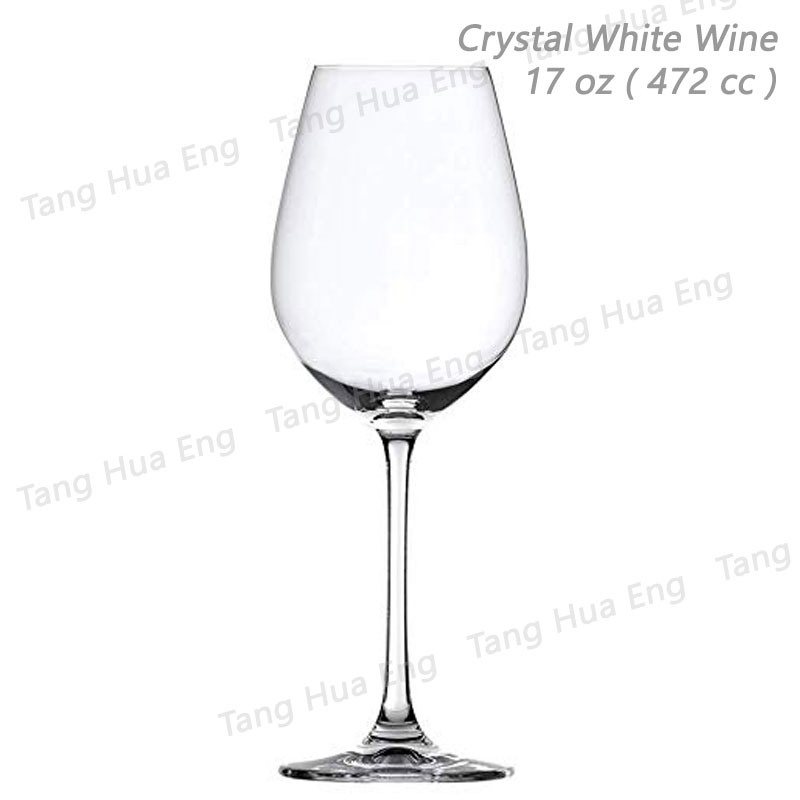 ( 6 ใบ ) แก้วไวน์คริสตัล Ripple Crystal White Wine 472 ml #RJ007WW17