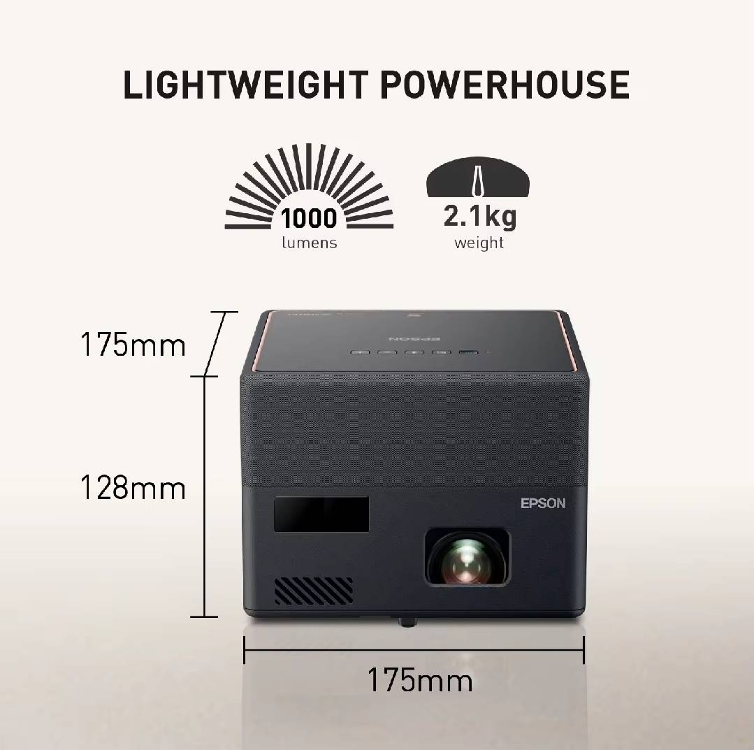 EPSON EF-12 (Laser/Home) โปรเจคเตอร์ ความสว่าง 1,000( Lumens) ความละเอียดFull HD (1080p)Contrast Contrast 2,500,000:1