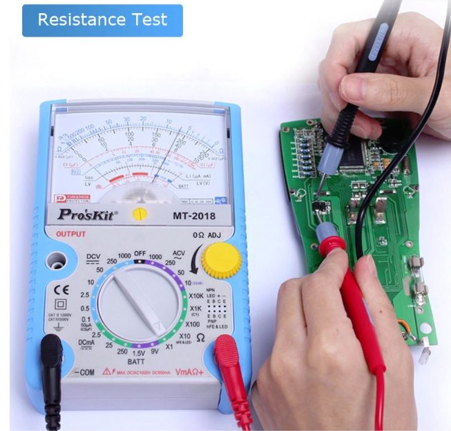 Multimeter Analog มัลติมิเตอร์แบบเข็ม Prokit MT-2018 02-7374802-3