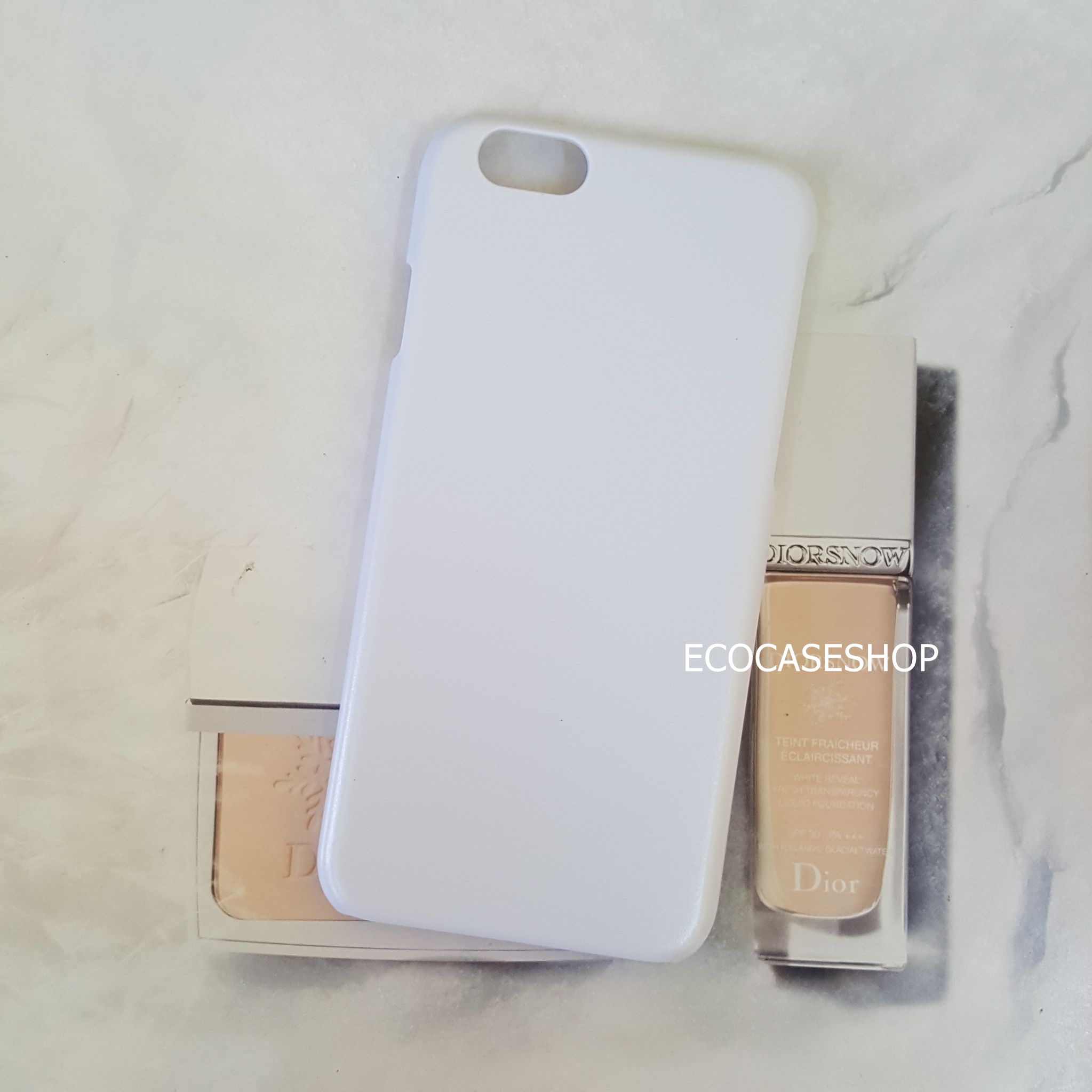 iPhone6plus/s เคสแข็งด้าน(new) สีขาว