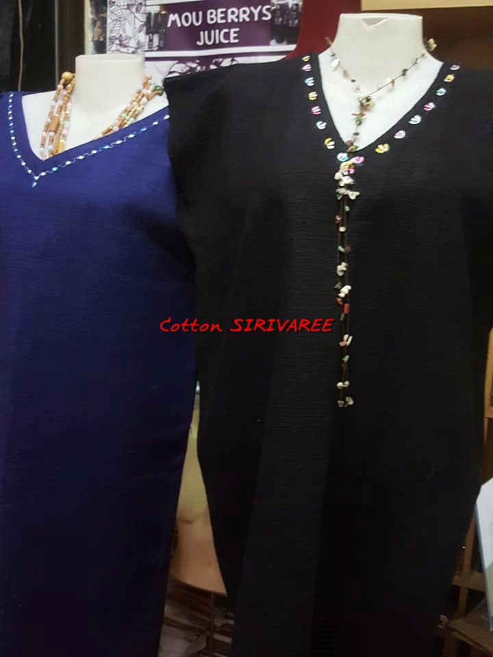 Long Dress - Thai Cotton 100% hand make By SIVA Top Thai Brand