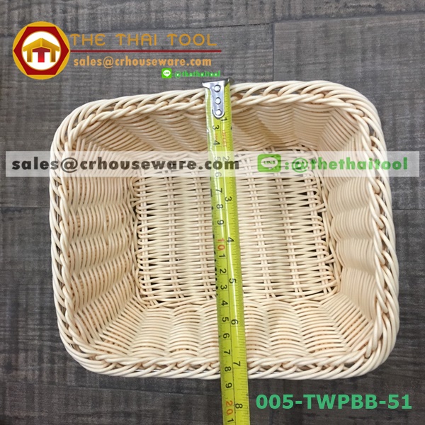 ตะกร้าหวายเทียม แบบเหลี่ยม 005-TWPBB-51