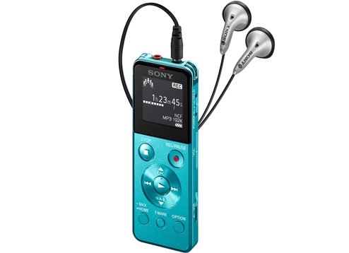 Sony เครื่องบันทึกเสียงระบบดิจิตอล UXSeries 4GB รุ่น ICD-UX543 สีฟ้า