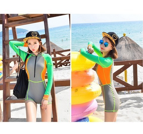 ชุดว่ายน้ำแขนยาว รอบอก 36-42 รอบเอว 28-34 สะโพก 36-44 ยาว 30 นิ้ว ซิปหน้า งานสวย ผ้าดีมากๆค่ะ