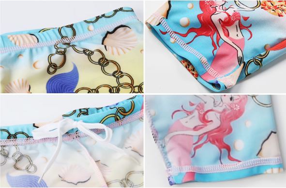 พร้อมส่ง ชุดว่ายน้ำ ผู้ใหญ่ เซ็ต4ชิ้น สีฟ้า สุดคุ้ม สามารถใส่แยกชิ้นได้