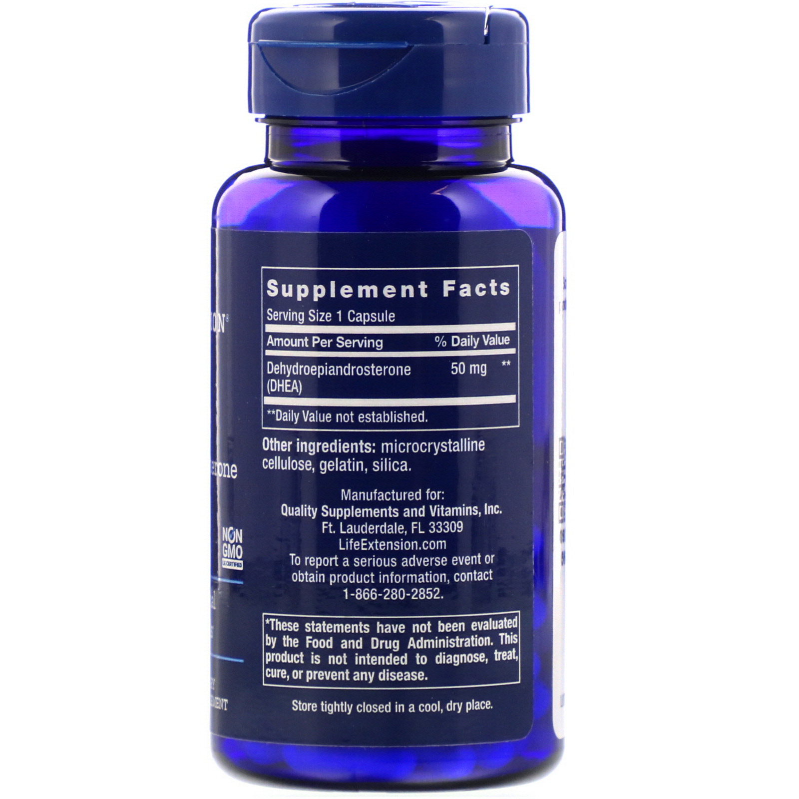 (Pre order)Life Extension, DHEA, 50 mg, 60 Capsules ปรับสมดุลฮอร์โมน และช่วยชะลอวัย